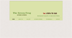 Desktop Screenshot of greenfrogcatering.com